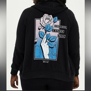 Torrid Disney Princess Belle Beauty and The Beast Hoodie Sweatshirt 2X